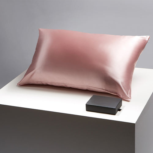 Pembe Renk %100 Dut İpeği Premium Yastık Kılıfı