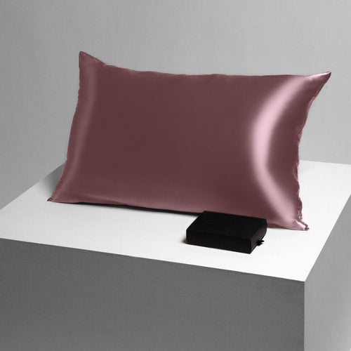 Pudralı Mürdüm %100 Dut İpeği Premium Yastık Kılıfı